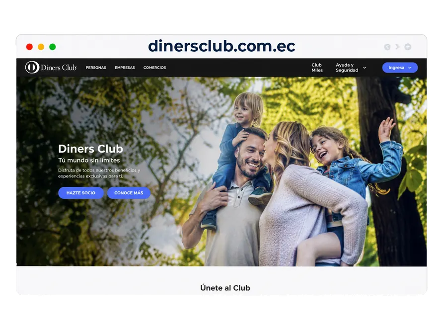 Ejemplo de sitio con dominio .ec