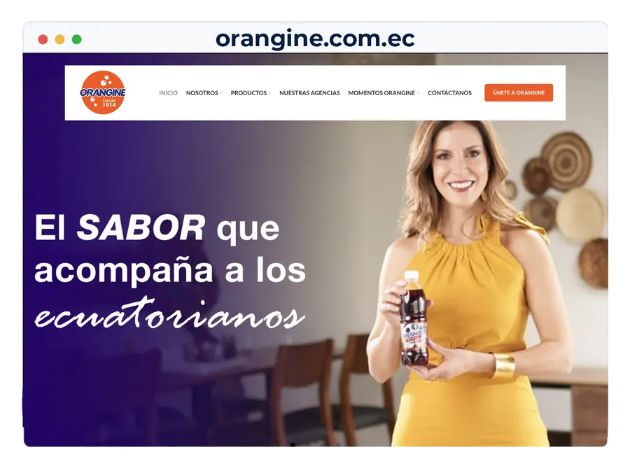 Ejemplo de sitio con dominio .ec